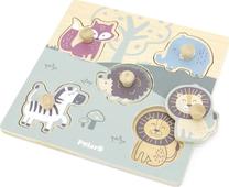 Edukacinė dėlionė, gyvūnai Viga Toys Polar B, įvairių spalvų, 5 vnt.
