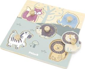 Izglītojoša mīkla, dzīvnieki Viga Toys Polar B, daudzkrāsaina, 5 gab.