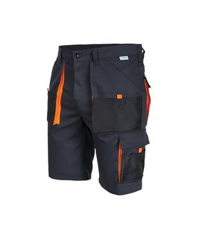 Darba šorti Sara Workwear King 11011, melna krās./oranža krās., L izmērs