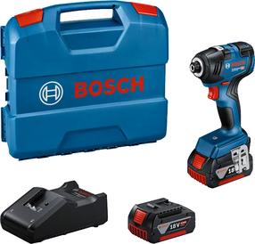 Bezvadu trieciena uzgriežņu atslēga-skrūvgriezis ar bateriju Bosch GDR 18V-200, 18 V, 4 Ah