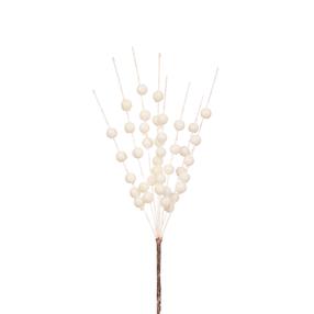 Kalėdinė dekoratyvinė šakelė Christmas Touch, balta sp., 30 cm