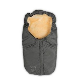 Talvine magamiskott beebile BabyTrold Lambskin 15-36G, hall v., 100 cm x 50 cm