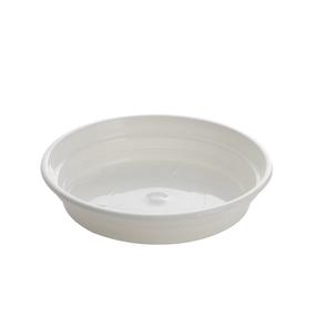 Puķu poda šķīvis Uniplastex 5-300, balta krās., 11 cm