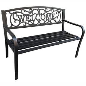 Lauko suoliukas Fancy Garden Irys, juoda sp., 62 cm x 127 cm x 86 cm