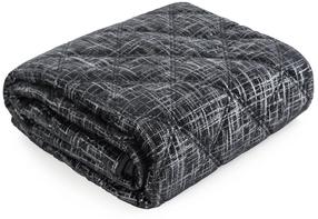 Voodikate Blink NOJ-02, hõbe v./must v., 170 cm x 210 cm