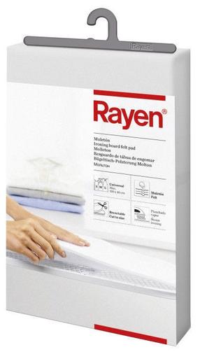 Чехол для гладильной доски Rayen, 130 см x 40 см, белый цв.
