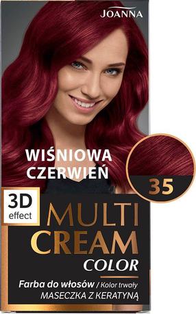 Juuksevärv Joanna Multi Cream, cherry red v., 35