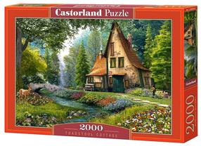 Puzle Castorland Toadstool Cottage 2000 el. C-200634-2, 92 cm x 68 cm, 2000 gab., daudzkrāsaina