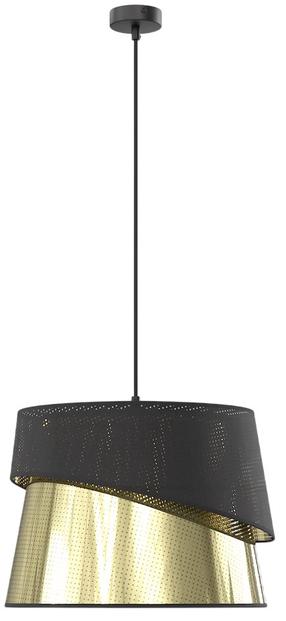 Šviestuvas lubų Emibig Canva 1 1708/1, E27, 1 x 15 W, aukso sp./juoda sp. / juoda sp., 38 x 38 cm