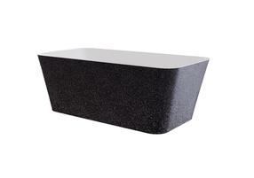 Vann, teisaldatav Besco Evita Glam, 160 cm x 80 cm x 58 cm, ristkülik, kuldne v./grafiit v.