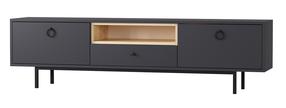 TV staliukas Kalune Design Naturel, antracito sp., 180 cm x 35 cm x 48 cm