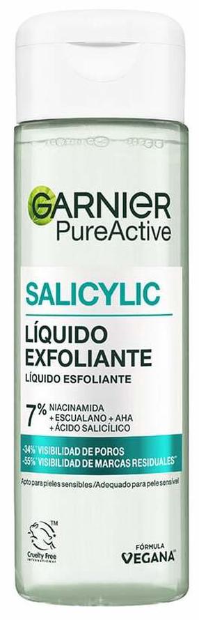 Näo koorimine Garnier Pure Actives Salicylic Exfoliating Liquid, 120 ml