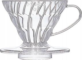 Kafijas pilinātājs Hario V60-01, 0.2 l, caurspīdīga krās.