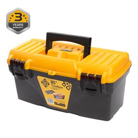 Įrankių dėžė Forte Tools C.S-16, 41 cm x 19.5 cm x 20.9 cm, juoda sp./geltona sp.