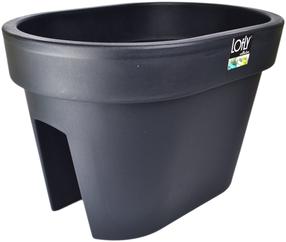 Rõdukast Lofly Railing, plastik, 40 cm x 26.5 cm, antratsiit v.