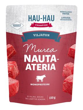 Šlapias šunų maistas Hau-Hau Champion Viljaton Beef Meal, jautiena, 0.15 kg