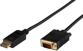 Laidas MicroConnect DisplayPort to VGA Displayport, VGA, 1 m, juoda sp.