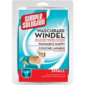 Sauskelnės šunims Simple Solution Washable, S mėlyna sp.