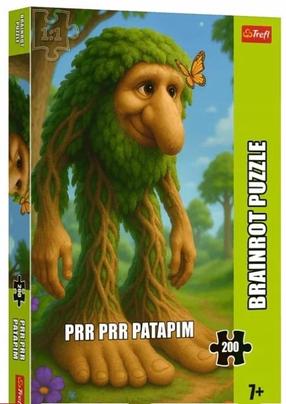 Dėlionė Trefl BrainRots Prr Prr Patapim, 48 cm x 34 cm, 200 vnt., įvairių spalvų