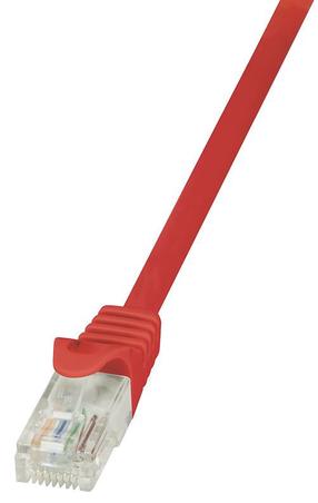 Провод Logilink CAT 6 U/UTP RJ-45 8P8C, RJ-45 8P8C, 7.5 м, красный цв.