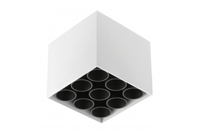 Šviestuvas lubų GTV Artemida LD-ATM20WBK-NB, LED, 4000 °K, 9 x 20 W, balta sp. / balta sp.