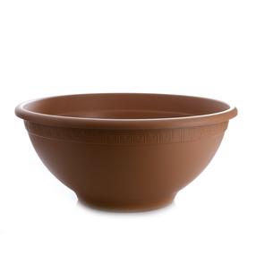 Lillepott Plasticotto, plastik, Ø 50 cm, pruun v.