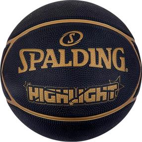 Баскетбольный мяч Spalding Highlight 84355Z, 7 размер, золотой цв./черный цв.