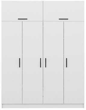 Skapis Kalune Design Kale 3084, balta krās., 180 cm x 52 cm x 235 cm