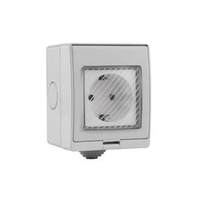 Pistikupesa Feelspot FS-WSK02WE 50-00003, maandusega, IP55, hall v.