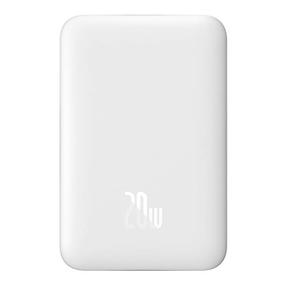 Lādētājs-akumulators (Power bank) Baseus Magnetic, 10000 mAh, 5 - 60 W, balta krās.