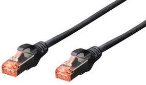 Kaabel Assmann Digitus Professional Patch Cable RJ-45, RJ-45, 3 m, must v./oranž v.