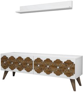 Sekcija Kalune Design Nisan 845HCT3042, balta sp., 31.8 cm x 120 cm x 40 cm