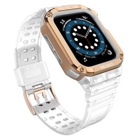 Siksniņa Hurtel, Protect Strap Band With Case Apple Watch 41/40/38mm, rozā krās.