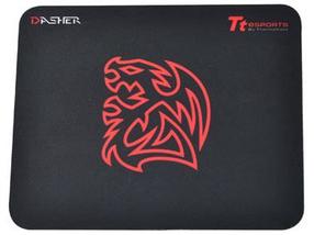 Коврик для мыши Thermaltake Mini Dasher, 19 см x 23.5 см x 0.3 см, черный цв./красный цв.