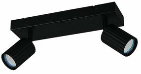 Lampa griesti Trio Soka 867700232, GU10, 2 x 10 W, melna krās. / melna krās.