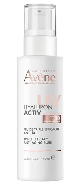 Средство для ухода за загаром для лица Avene Hyaluron Activ Triple Anti-Aging SPF50, 40 мл