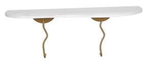 Sieninė lentyna Kalune Design Edera, aukso sp./balta sp.