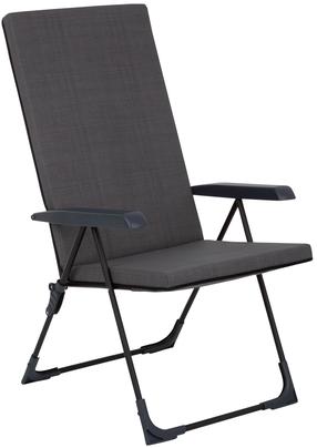 Lauko kėdė Patio Barletta Black Edition H024-07PB, juoda sp./tamsiai pilka sp., 70 cm x 59 cm x 104 cm
