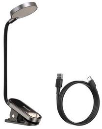 Stalinis šviestuvas su gnybtu Baseus Mini Reading Lamp, LED, 3W, sidabro sp./juoda sp./sidabro sp.