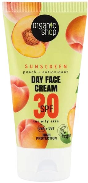 Крем для ухода за загаром для лица Organic Shop Day SPF30, 50 мл