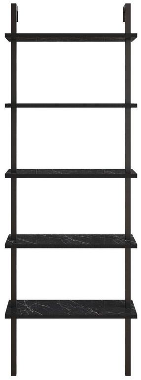 Grīdas plaukts Kalune Design Piante 541HDL1308, melna krās., 174 cm x 60 cm x 22 cm