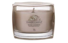 Žvakė, aromatinė Yankee Candle Warm Cashmere, 7 - 10 h, 37 g, pilka sp.