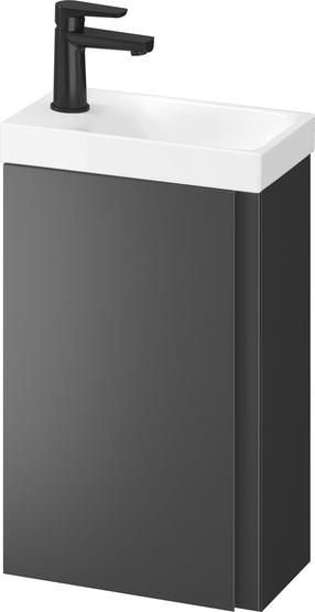 Vonios spintelė su praustuvu Cersanit Moduo, antracito sp., 21.5 cm x 39 cm x 66 cm