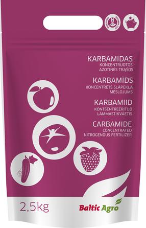 Karbamidas daržui, sodo augalams Baltic Agro, birios, 2.5 kg