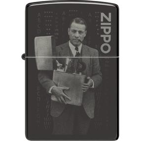 Šķiltava Zippo 48702 Founder's Day Commemorative/Special Edition, melna krās.