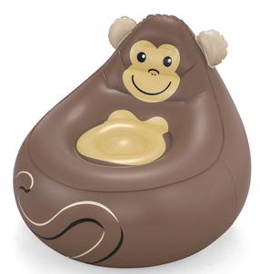 Pripučiamas krėslas Bestway Monkey, 72 cm x 72 cm, ruda sp.