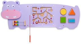 Arendav mäng VIGA Wall Toy Hippo