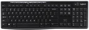 Bezvadu datora tastatūra Logitech K270 920-003736, Angļu (US), melna krās.