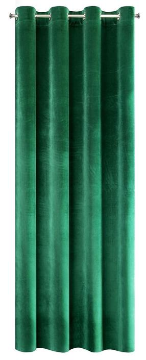 Nakts aizkari ZKDN-01, tumši zaļa krās., 140 cm x 250 cm