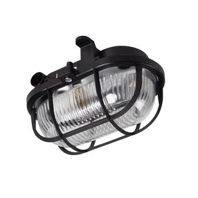 Lubinis lauko šviestuvas Kanlux Milo, 60W, E27, IP54, juoda sp., 10 cm x 11 cm
